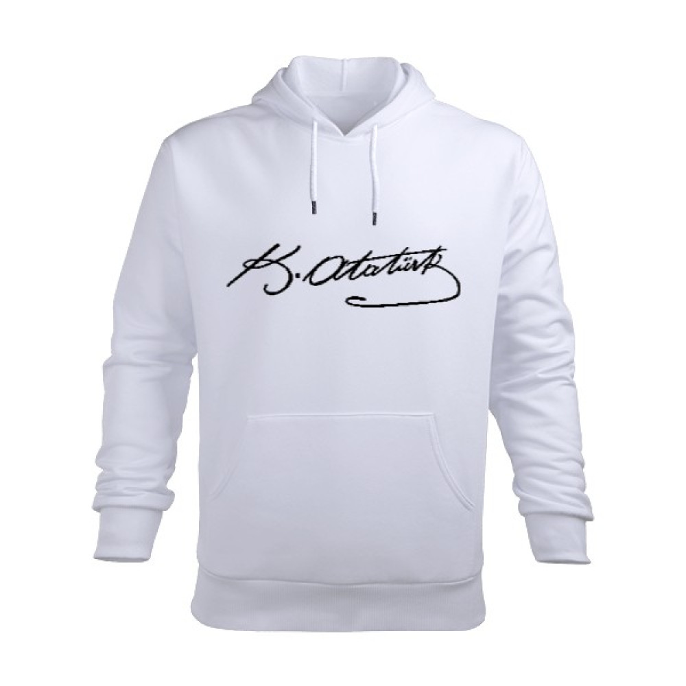 Tisho Atatürk Imzalı Erkek Kapüşonlu Hoodie Sweatshirt Erkek Sweatshirt Fiyatı