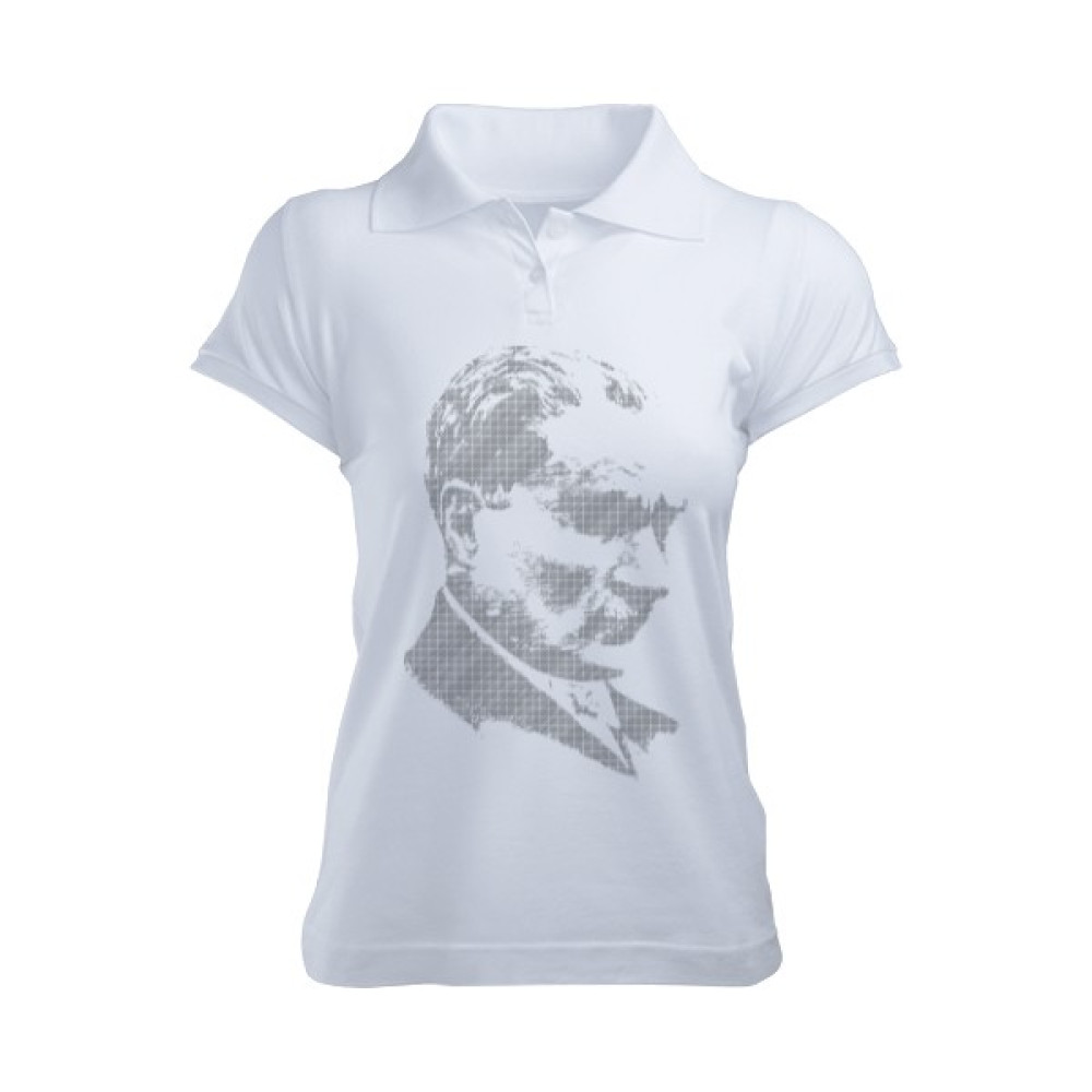 Tisho Atatürk Kadın Polo Yaka T-Shirt Kadın Polo Yaka Tişört Bayan T-shirt Fiyatı