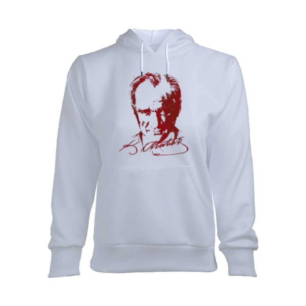 Tisho Atatürk Sweetshirt Kadın Kapşonlu Hoodie Sweatshirt Bayan Sweatshirt Fiyatı