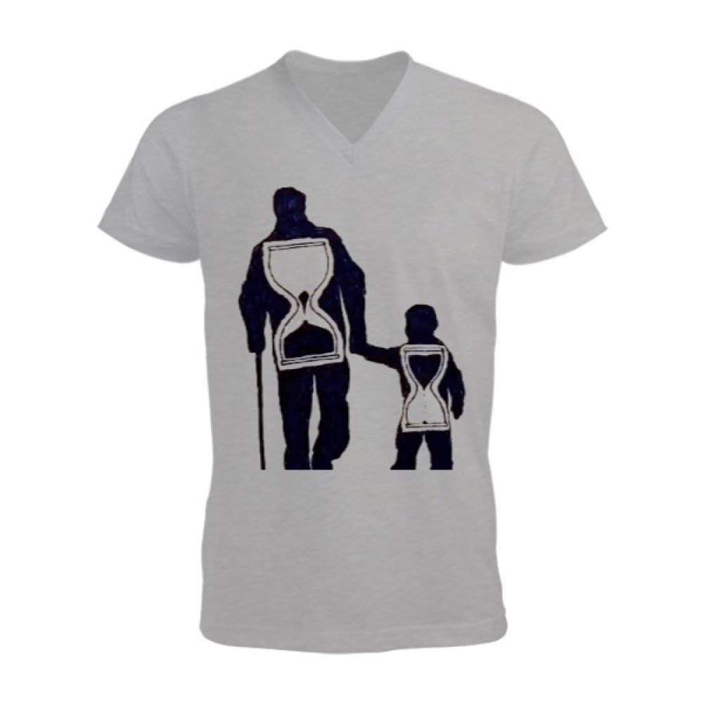 Tisho Baba Oğul Kum Saati Erkek Kısa Kol V Yaka Tişört Erkek T-shirt Fiyatı