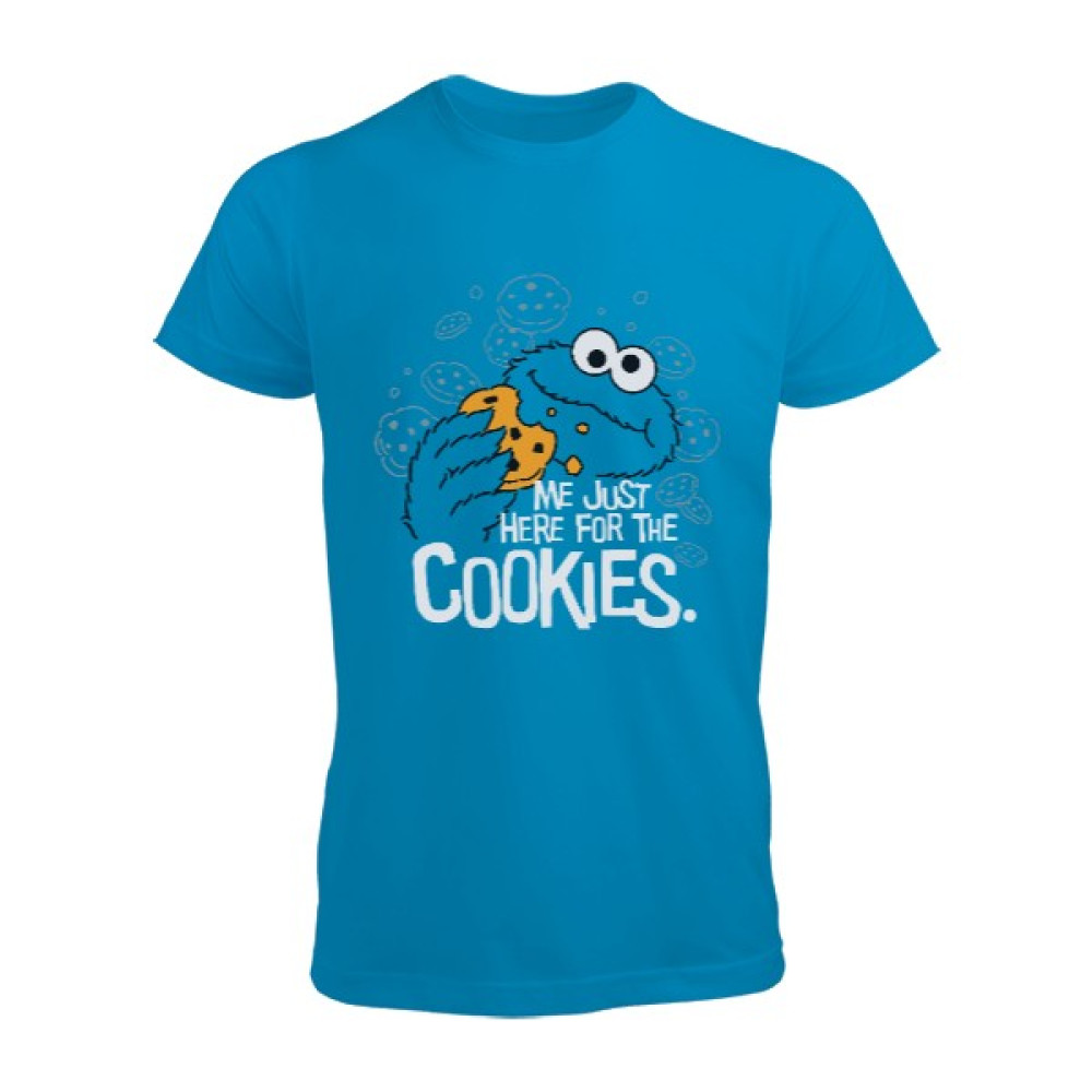 Tisho Cookie Monster Me Just Here For The Cookies Erkek Tişört Erkek T-shirt Fiyatı