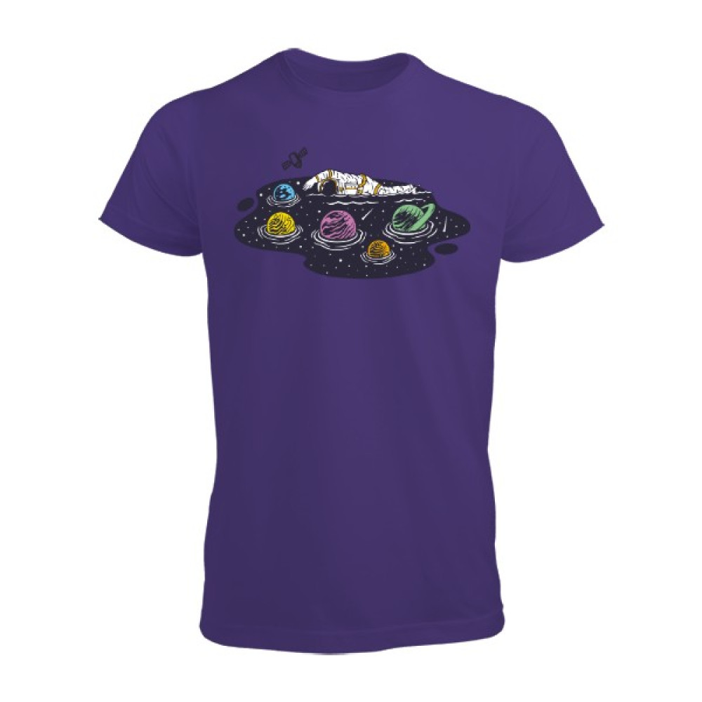 Tisho Galaksi Okyanusunda Yüzen Astronot Erkek Tişört Erkek T-shirt Fiyatı