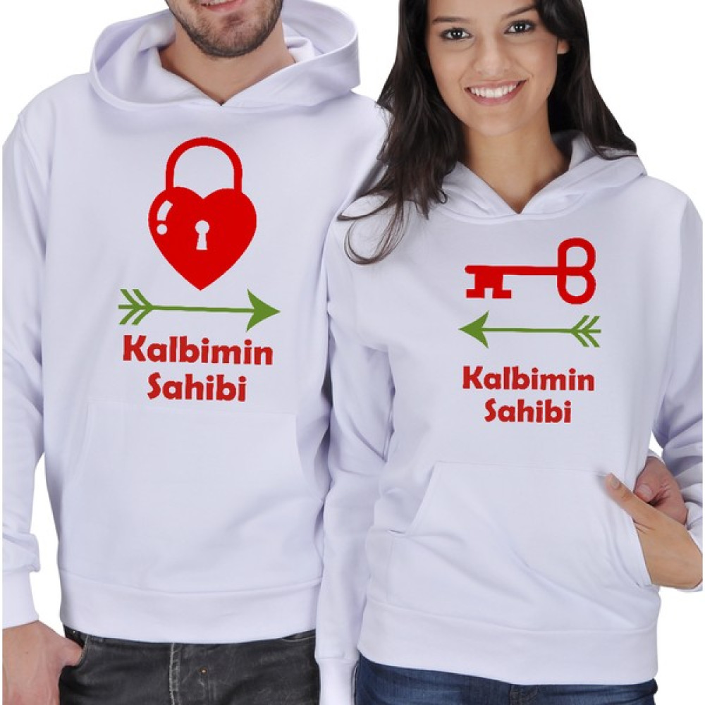 Tisho Kalbimin Sahibi Baskılı Sevgili Kapüşonlu Sweatshirt Bayan Sweatshirt Fiyatı