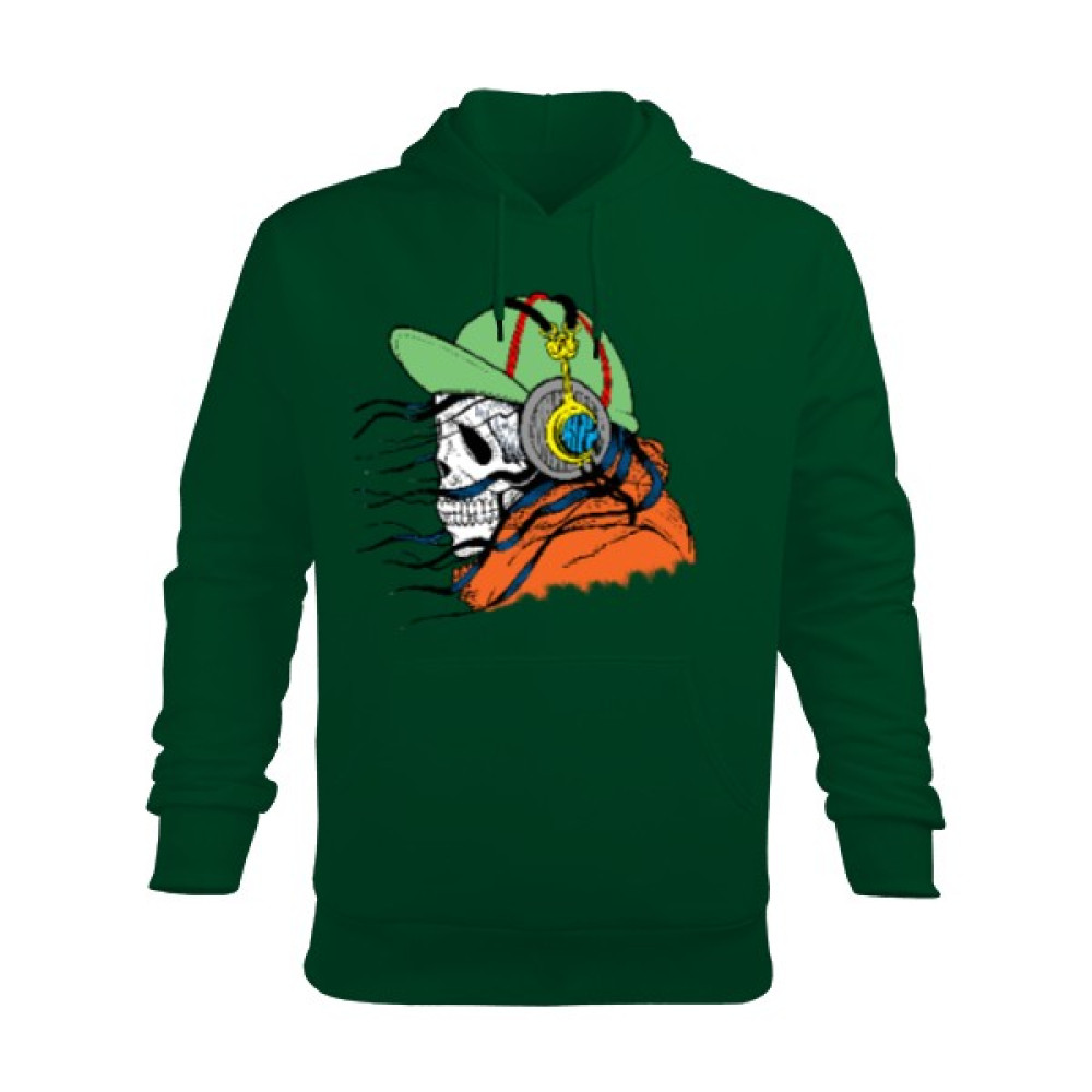 Tisho Kuru Kafa Baskılı Erkek Kapüşonlu Hoodie Sweatshirt Erkek Sweatshirt Fiyatı