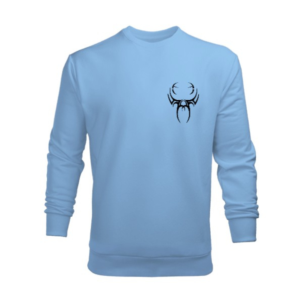 Tisho Kurukafa Baskılı Erkek Sweetshirt Erkek Sweatshirt Erkek Sweatshirt Fiyatı