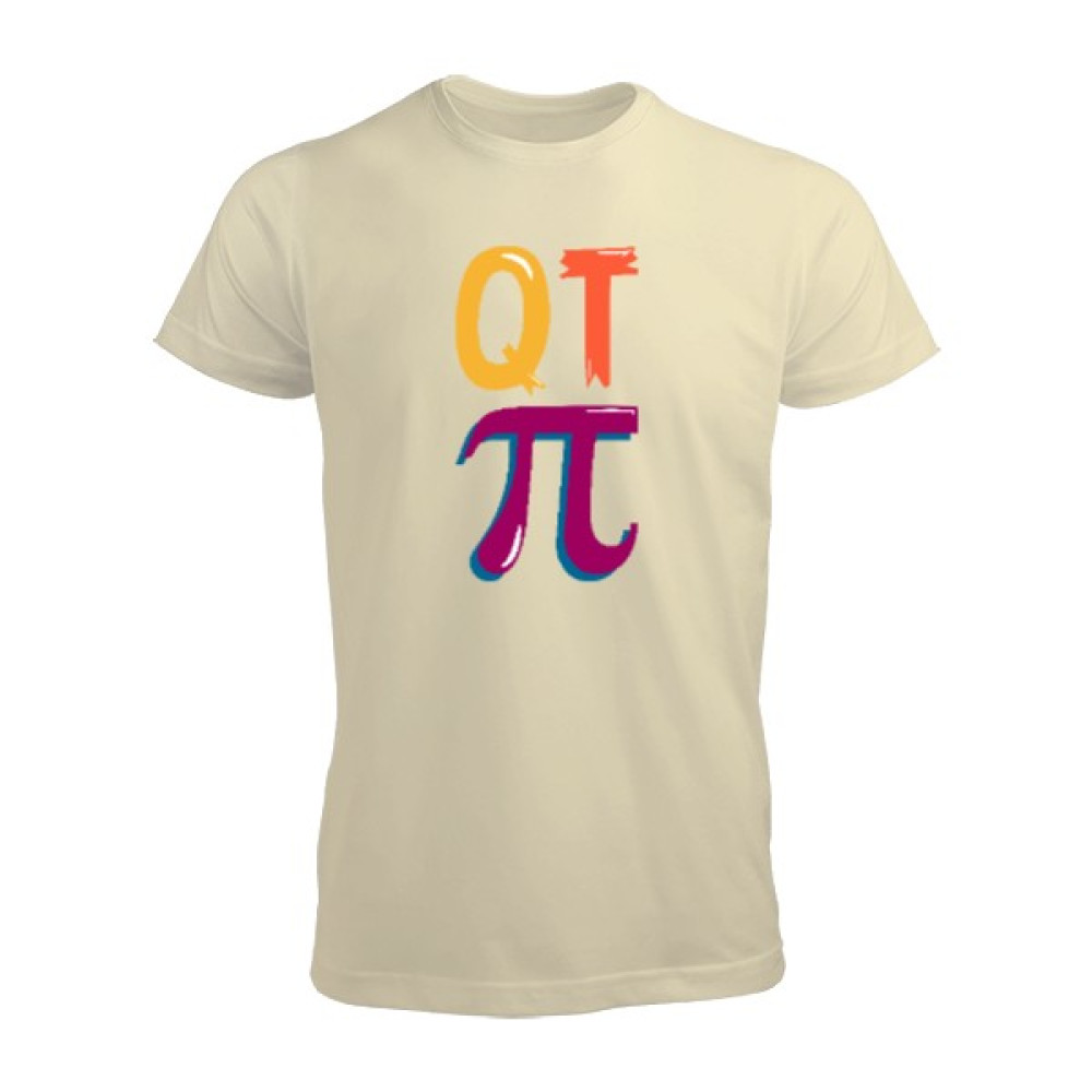 Tisho Matematik Pi Günü Kısa Kol Krem Erkek Tişört Erkek T-shirt Fiyatı
