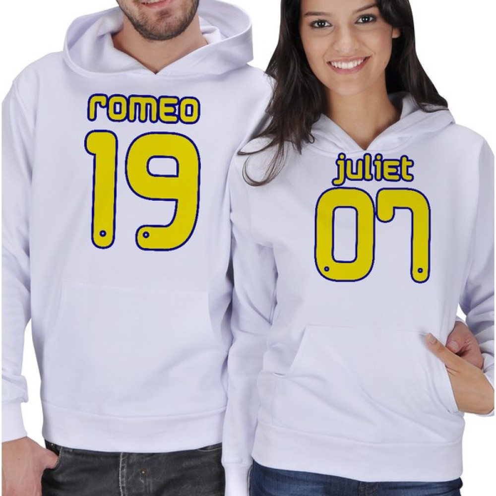 Tisho Romeo - Juliet Baskılı Sevgili Kapüşonlu Sweatshirt Bayan Sweatshirt Fiyatı