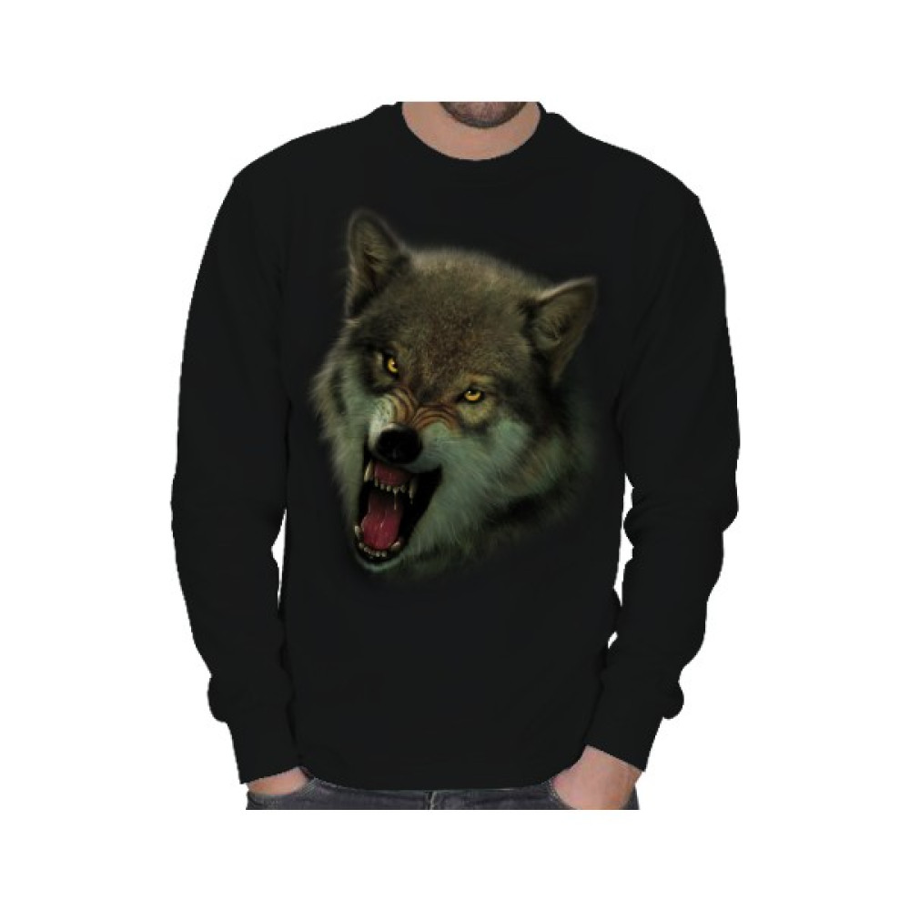Tisho Vahşi Kurt Erkek Sweatshirt Erkek Sweatshirt Fiyatı