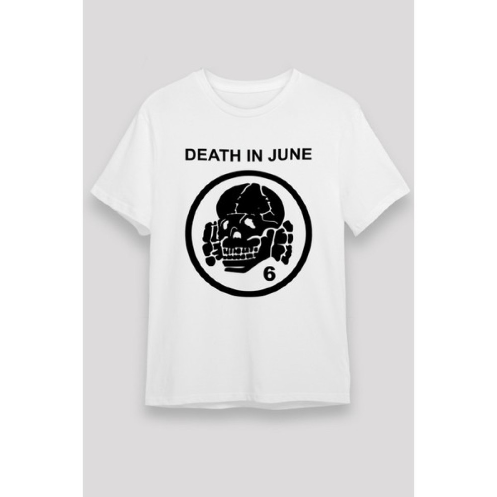 Tişört Fabrikası Death In June Baskılı Unisex Beyaz T-Shirt Bayan T-shirt Fiyatı