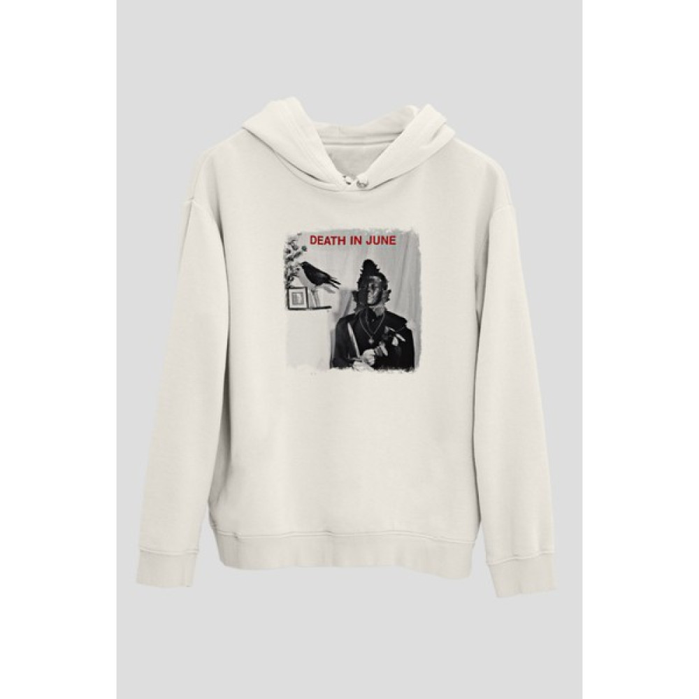 Tişört Fabrikası Death In June Baskılı Unisex Kapüşonlu Sweatshirt Bayan Sweatshirt Fiyatı