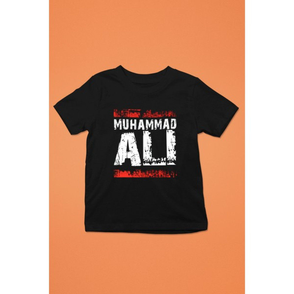 Tişört Fabrikası Muhammed Ali Baskılı Unisex Siyah Çocuk Tişört Bayan T-shirt Fiyatı