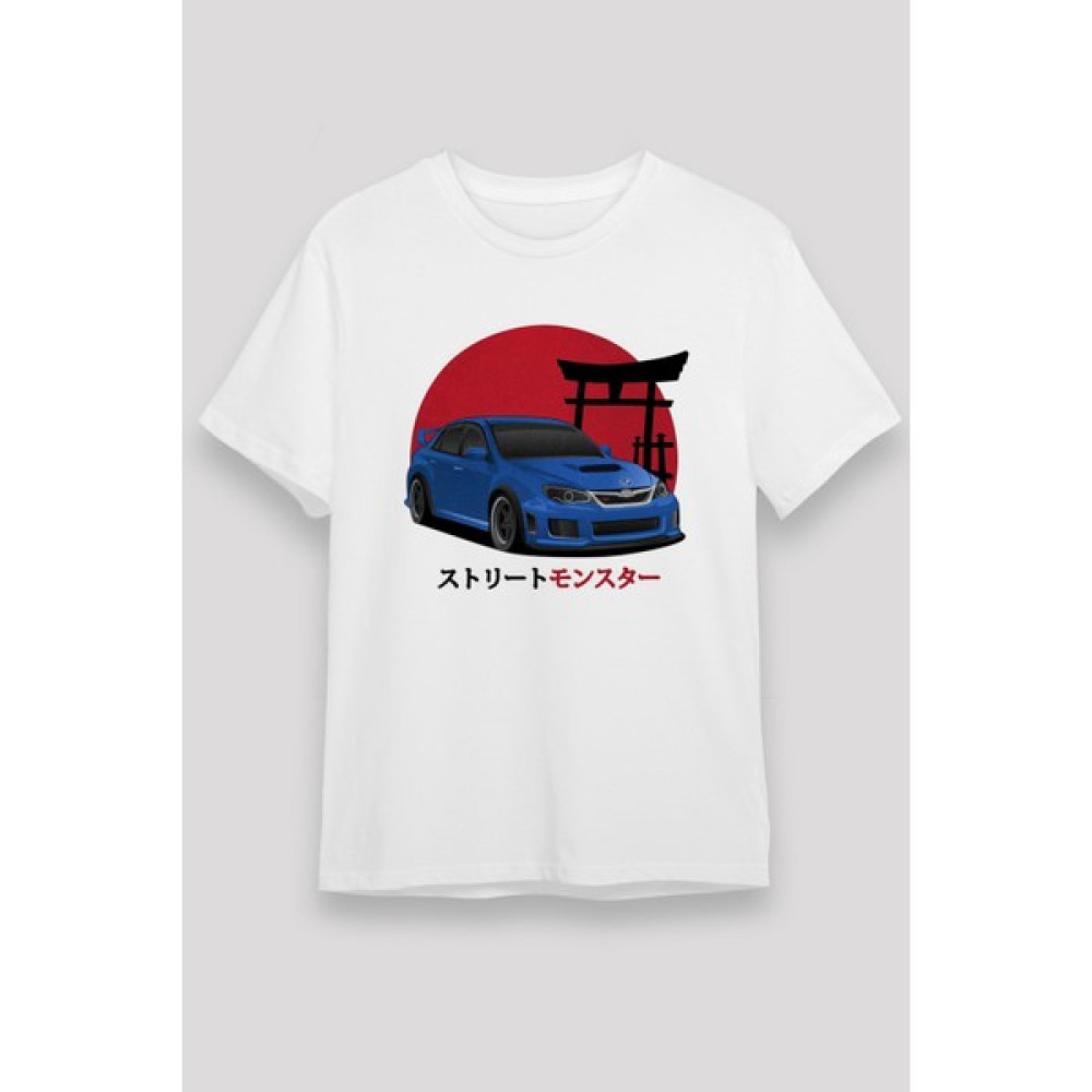Tişört Fabrikası Subaru Impreza Wrx Stı Baskılı Beyaz Tişört Erkek T-shirt Fiyatı