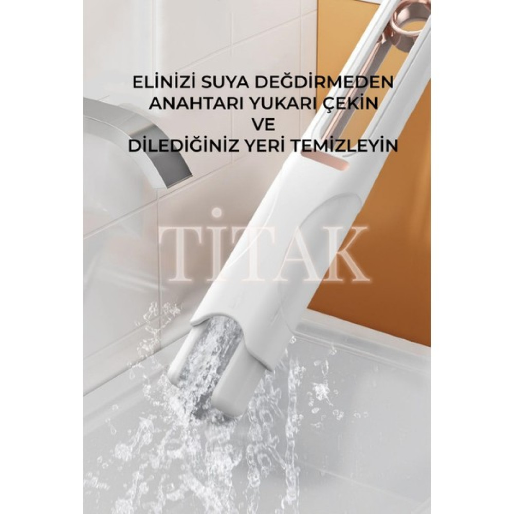 Titak Taşınabilir Mini Mop Tek Dokunuşla Kendinden Sıkmalı Mini Temizlik Paspası || Mutfak-Araba-Banyo-Camlarda Kullanım - Beyaz Temizlik Malzemeleri Fiyatı