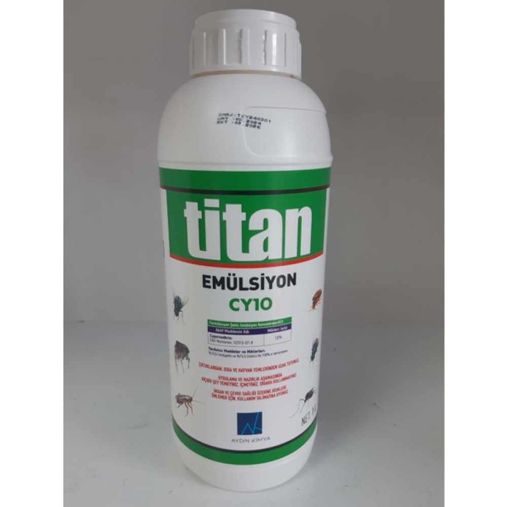 Titan Emülsiyon CY10 Kokulu Haşere Öldürücü | 500 ml Oto Boyaları Fiyatı