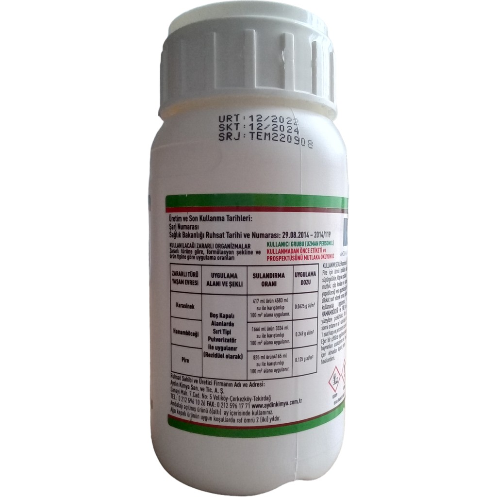 Titan Konsantre Haşere Ilacı 250 ml Diğer Fiyatı