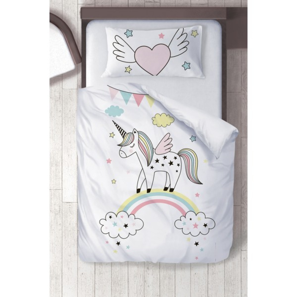 Titanbaby Pamuklu  Unicorn 001 Çocuk Odası Çocuk Nevresim Takımı - 160 x 220 cm - Renkli Nevresim Takımı Fiyatı