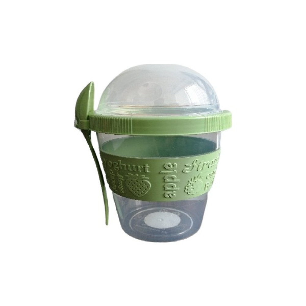 Titiz Plastik Yoghurt Container 600 ml + Kaşık - Yeşil Beslenme Çantası Fiyatı