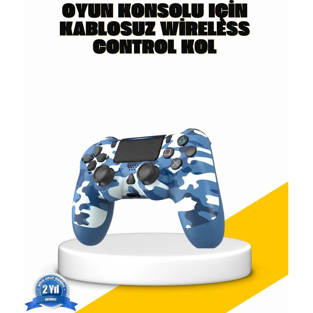 Titreşim Motorlu Oyun Kolu - Gerçekçi Geri Bildirim ve Etkileşimli Kablosuz Kontrol Kol Mavi Kamuflaj Xbox Oyun Kolu ve Aksesuarları Fiyatı