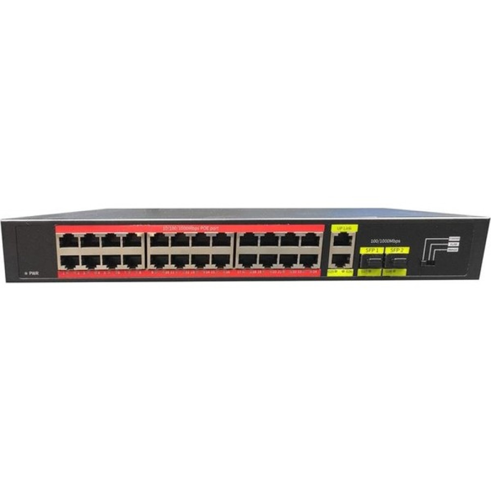 Tıwox TP-G2422SFP-POE300W 24 Port Gıgabıt+2xgb RJ45/2XSFP Uplınk Rackmount Poe Swıtch Hub & Switch Fiyatı