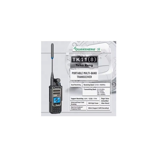 Tk-11(8) Dual Band El Telsizi Ultra Güç Herşey Bir Telsizde Diğer Fiyatı