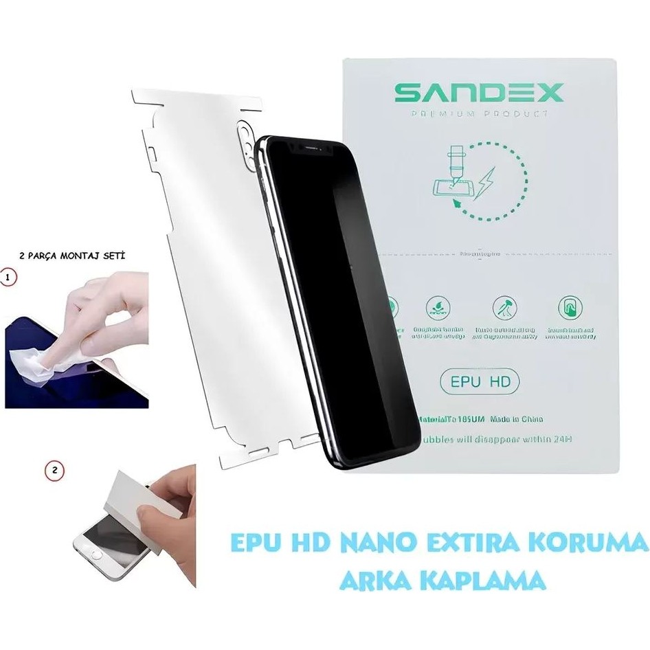 Tkgz Honor 600 LİTE Uyumlu NANO FULL Arka Kaplama Esnek ULTRA İnce - SANDEX - EPU HD Cep Telefonu Fiyatı