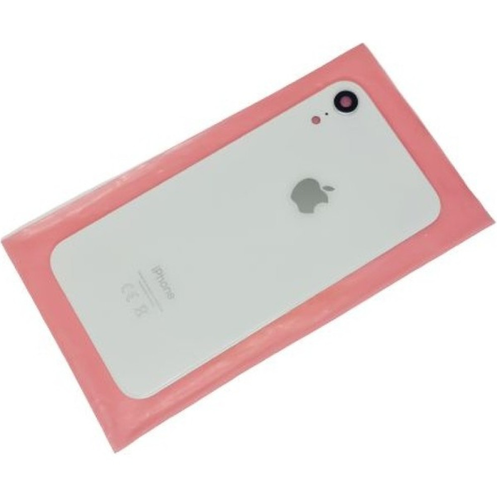 Tkgz iPhone Xr Arka Pil Kapak Kamera Lensli (Yazılı Cam) Beyaz Cep Telefonu Aksesuarı Fiyatı