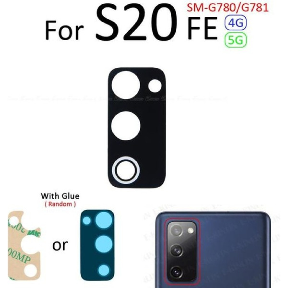Tkgz Samsung Galaxy S20 Fe Arka Kamera Camı Lens Yapışkanlı Telefon Yedek Parça Fiyatı