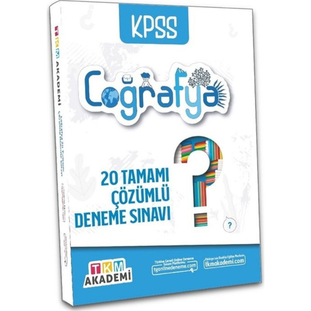 Tkm Akademi 2021 KPSS Coğrafya 20 Deneme Çözümlü Ders Sınav Kitapları Fiyatı