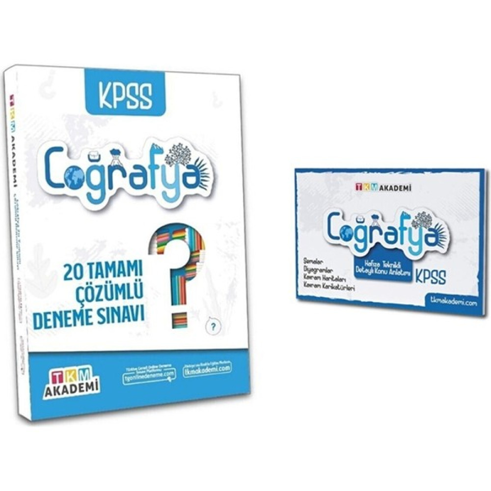 TKM Akademi KPSS Coğrafya 20 Deneme + Hafıza Teknikleri Destekli Coğrafya Konu Anlatım Kitabı KPSS Fiyatı