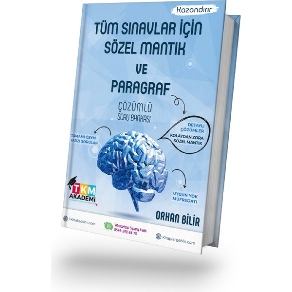 TKM Akademi Tüm Sınavlar Için Sözel Mantık ve Paragraf KPSS Fiyatı