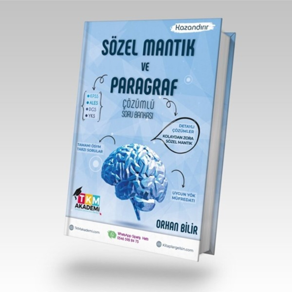 TKM Akademi Tüm Sınavlar Için Sözel Mantık ve Paragraf Sozel Mantık Soru Bankası KPSS Fiyatı