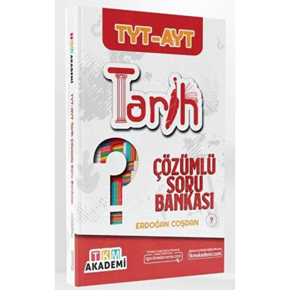 TKM Akademi TYT AYT Tarih Çözümlü Soru Bankası Ders Sınav Kitapları Fiyatı
