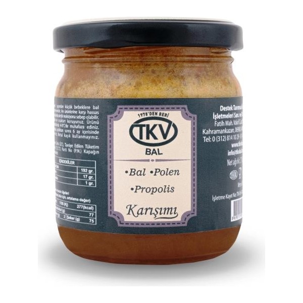 TKV Bal+Polen+Propolis (210 Gr) - 210 gr Diğer Fiyatı