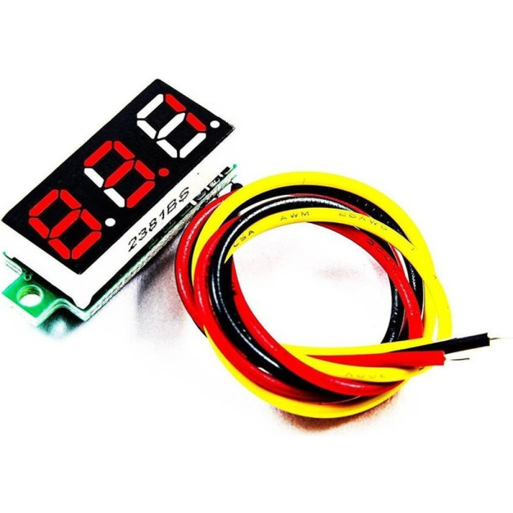 TLS Robotik 0.28 inch DC 0-100V 3 Kablolu Kırmızı Mini Dijital Voltmetre Ekran Modülü Diğer Test ve Ölçüm Cihazları Fiyatı