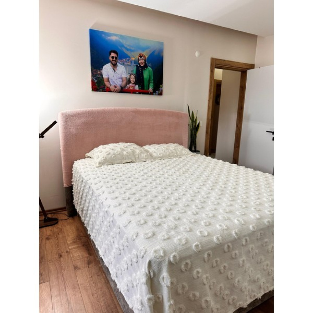 Tly Home Textiles Baza Başlığı Peluş Çift Kişilik (Pudra) Kırlent / Mobilya Yastığı Fiyatı