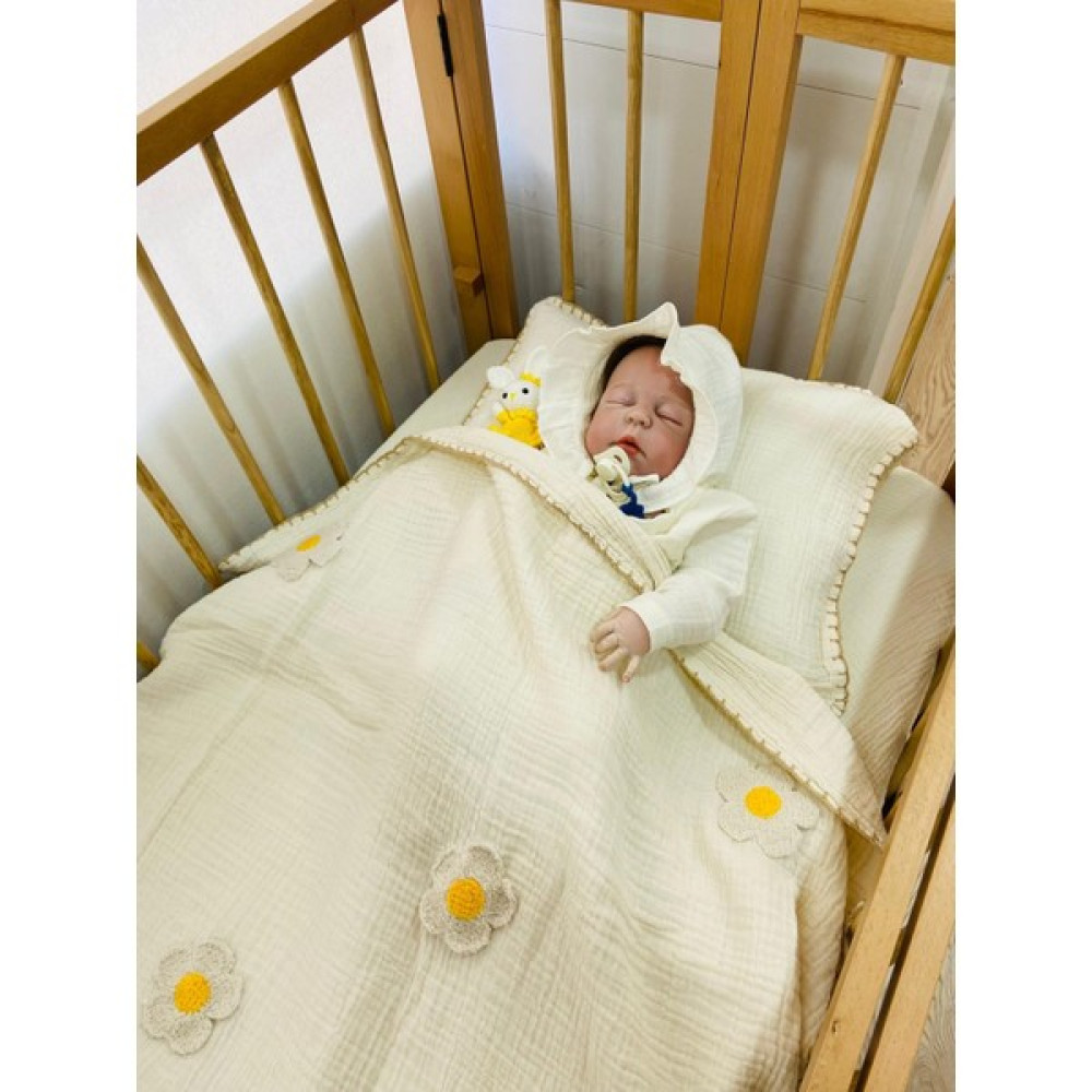 Tly Home Textiles Bebek Nevresim Takımı [multi Müslin Sarı Çiçekli) - Krem Oto Boyaları Fiyatı