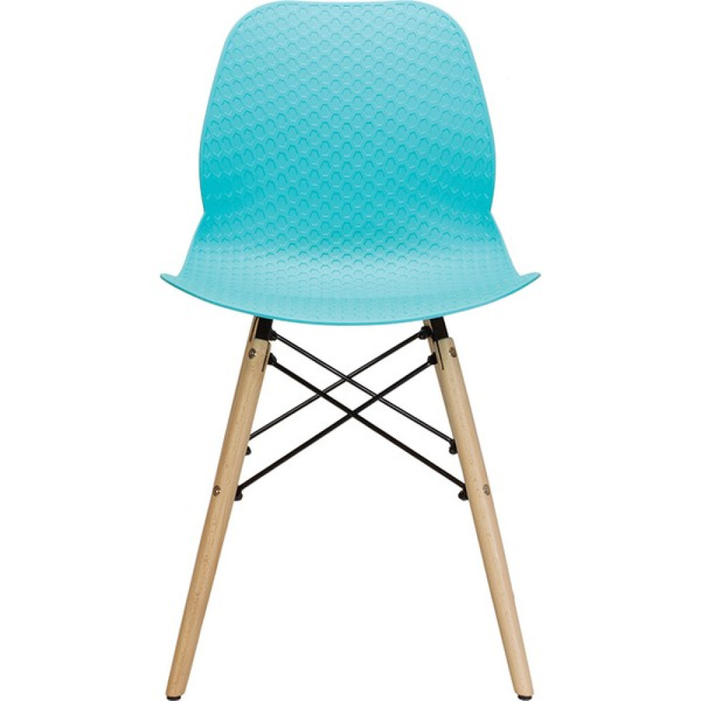 Tmall Home Design Ahşap Ayaklı Plastik Sandalye Mavi Bahçe Sandalyesi Fiyatı