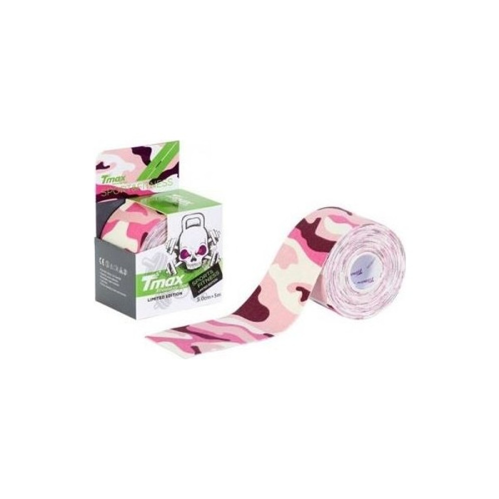 Tmax Tape Tex Kinesio Band Pembe Kamuflaj 5CMX5M Diğer Spor Ürünleri Fiyatı