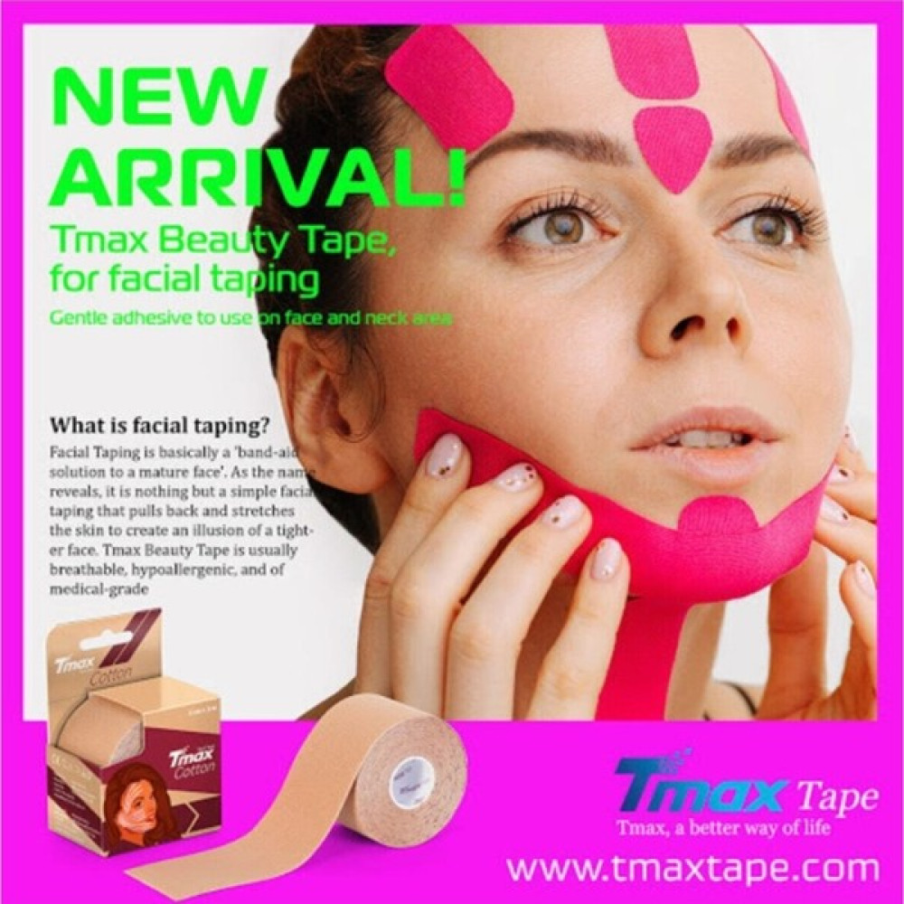 Tmax Tape Yüz Yogası Bandı Beauty Tape Face Tape Cotton Kinesio Tape Futbol Malzemeleri Fiyatı