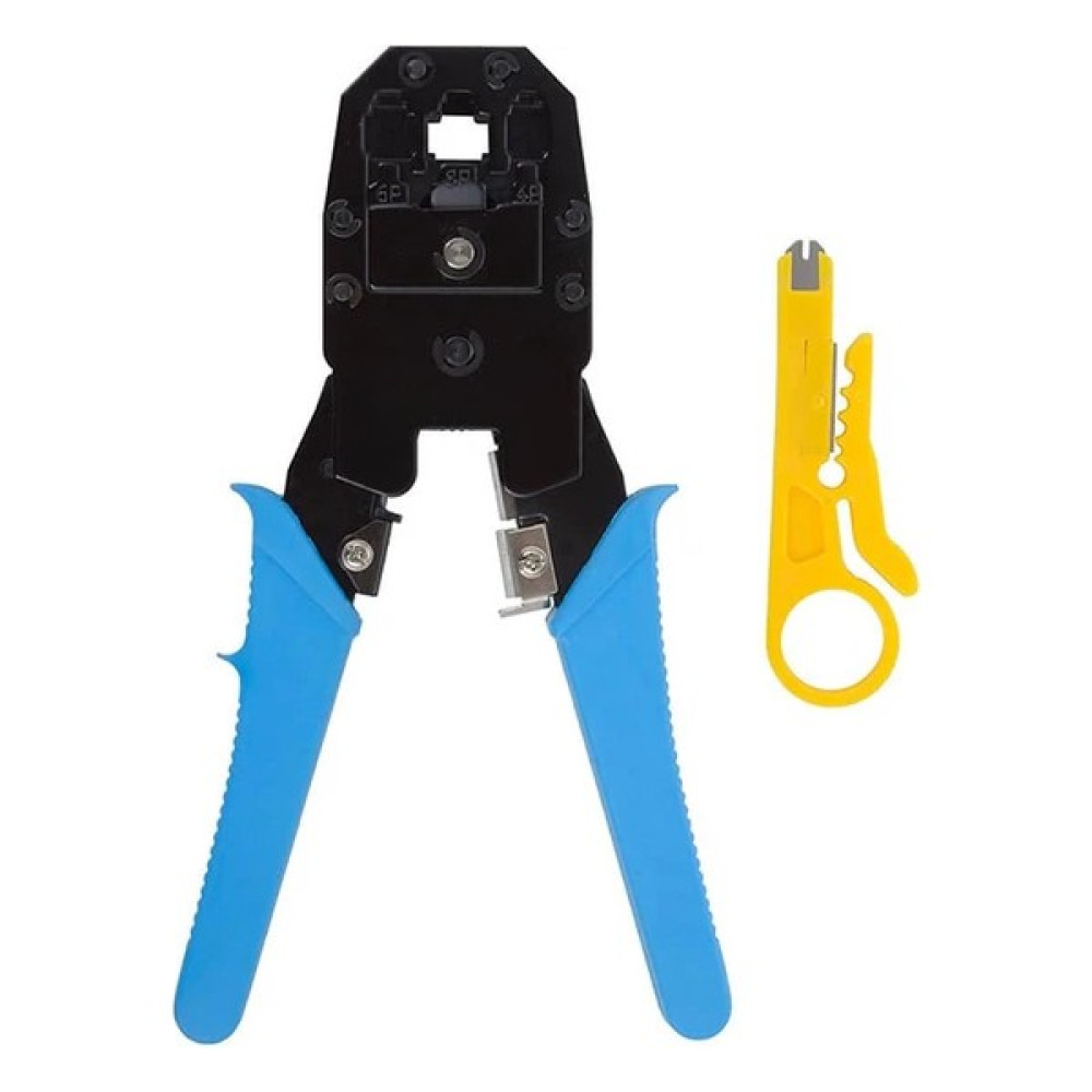 TMGO Technology RJ45 Ethernet Telefon Sıkma Çakma Jack Pensesi Cat5 Cat6 Network Pense + Jak Kablo Soyucu Network Aksesuarları Fiyatı