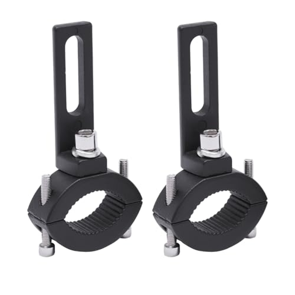 TMICMXT 2pcs Front Fork Lamp Mount Pole Brackets, Bicycle Car Bull Bar Holder Clamp,360° Rotated Headlight Fog Light Mounting Holder, Off Road Tube Clamps Mounting Brackets for Motorcycle