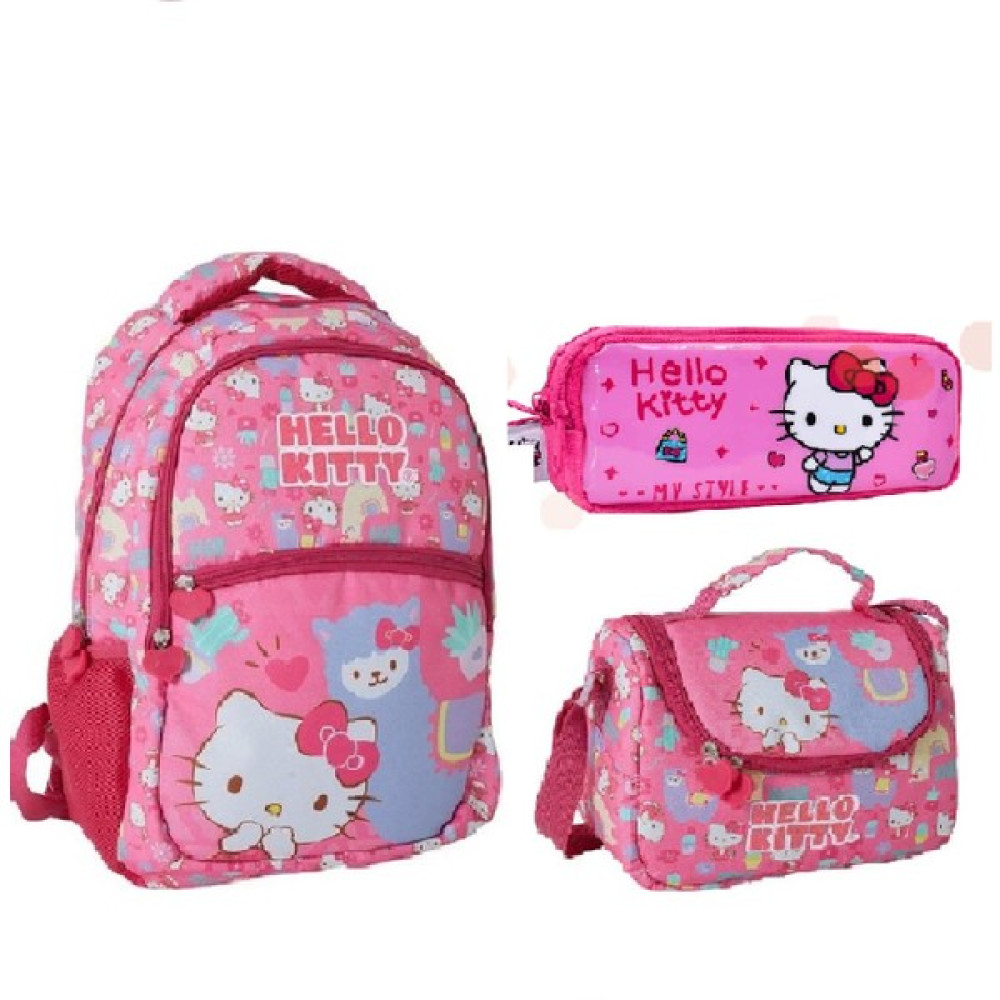 TMN Hello Kitty Beslenme Okul Çantası Kalemlik Seti - Pembe - 1 Adet Okul Çantası Fiyatı