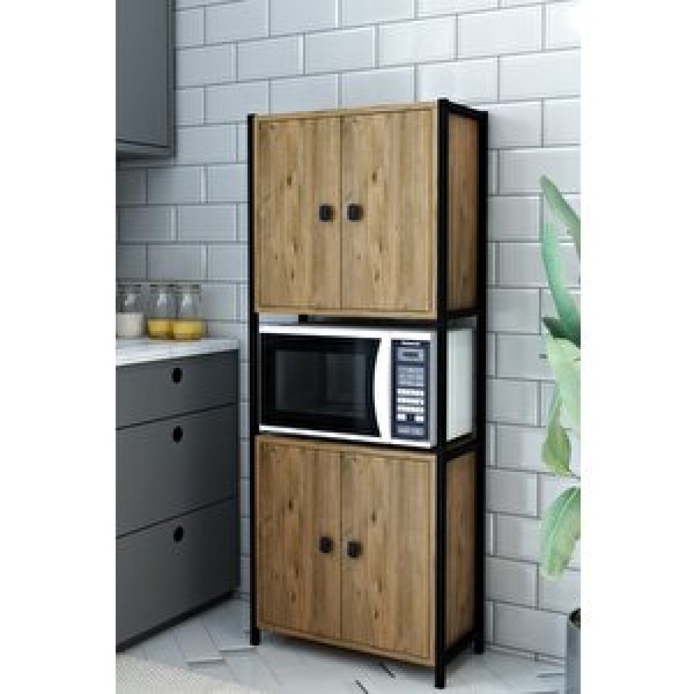 Tmytedarikyapı Sahi̇l 4 Kapakli Çok Amaçli Dolap 150*60*30 (Ceviz) Mutfak Dolabı / Mobilyası Fiyatı
