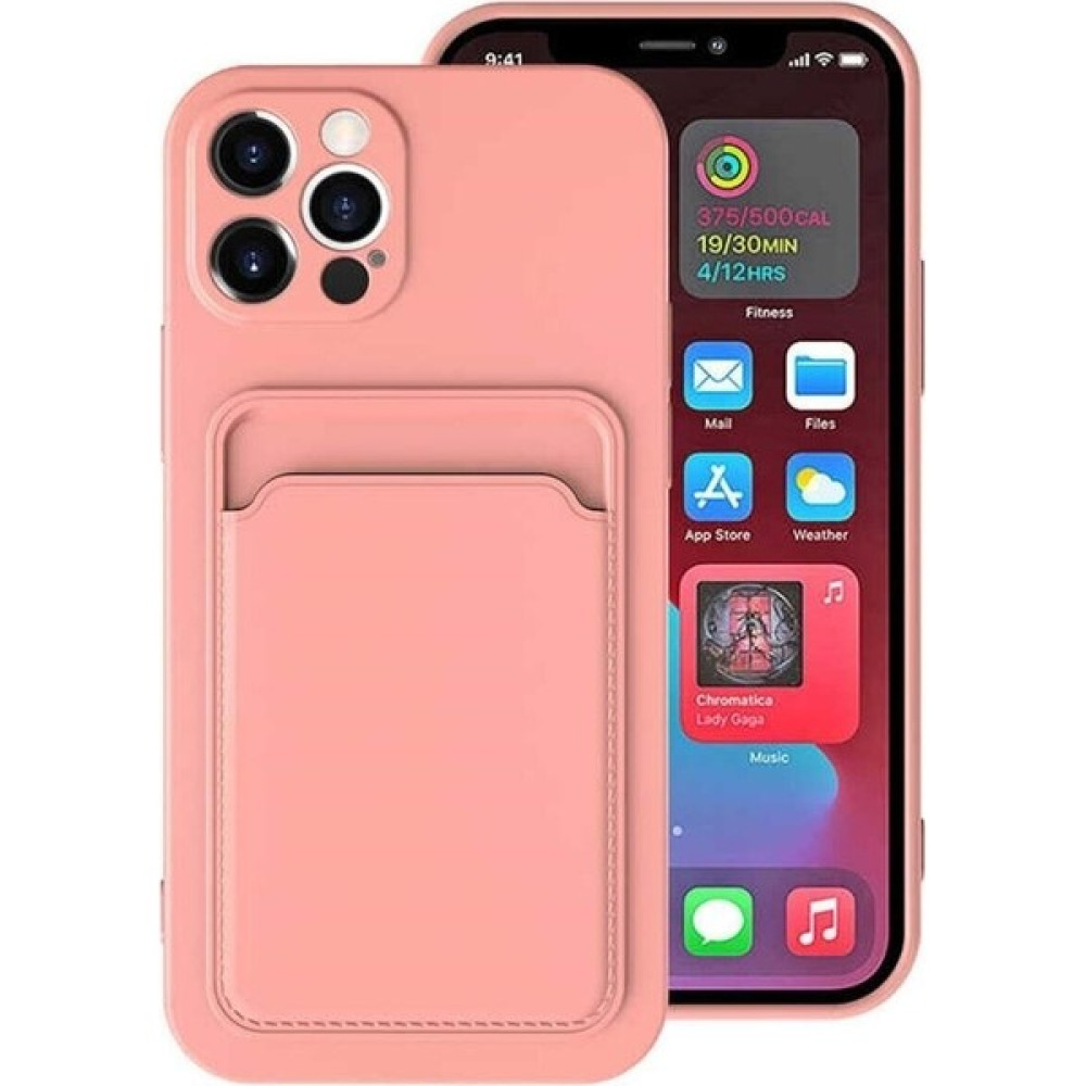 TND Kartlıklı Lansman Kılıf Apple iPhone 12 Pro - Pembe Cep Telefonu Kılıfı Fiyatı