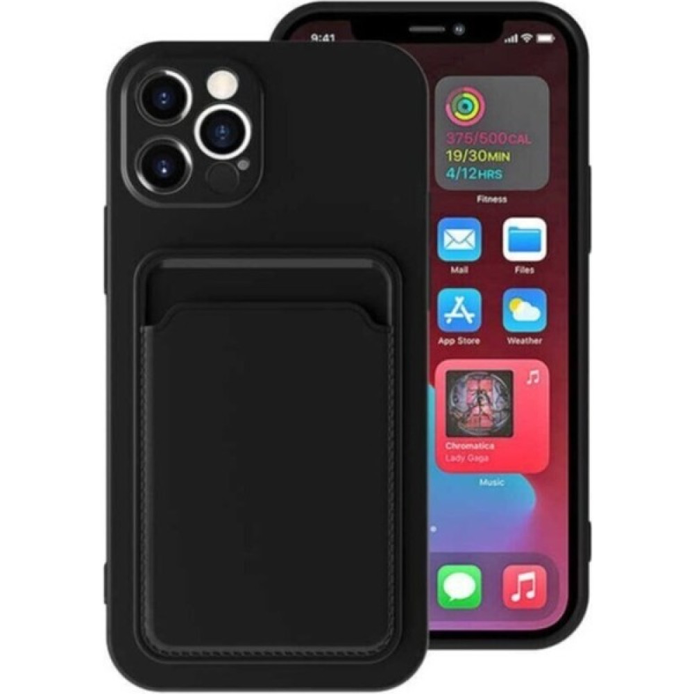 TND Kartlıklı Lansman Kılıf Apple iPhone 12 Pro - Siyah Cep Telefonu Kılıfı Fiyatı