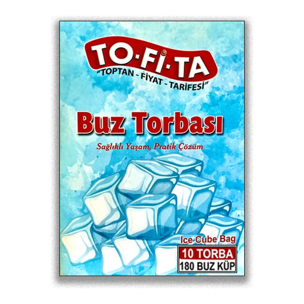 To-Fi-Ta Buz Torbası 10 Torba (180 Küp) Buzdolabı Poşeti Fiyatı