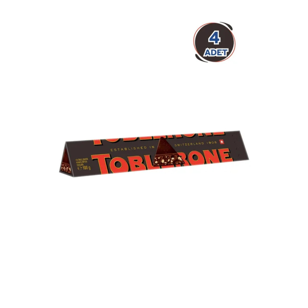 Toblerone Bitter Çikolata 100 G - 4 Adet Çikolata ve Gofret Fiyatı