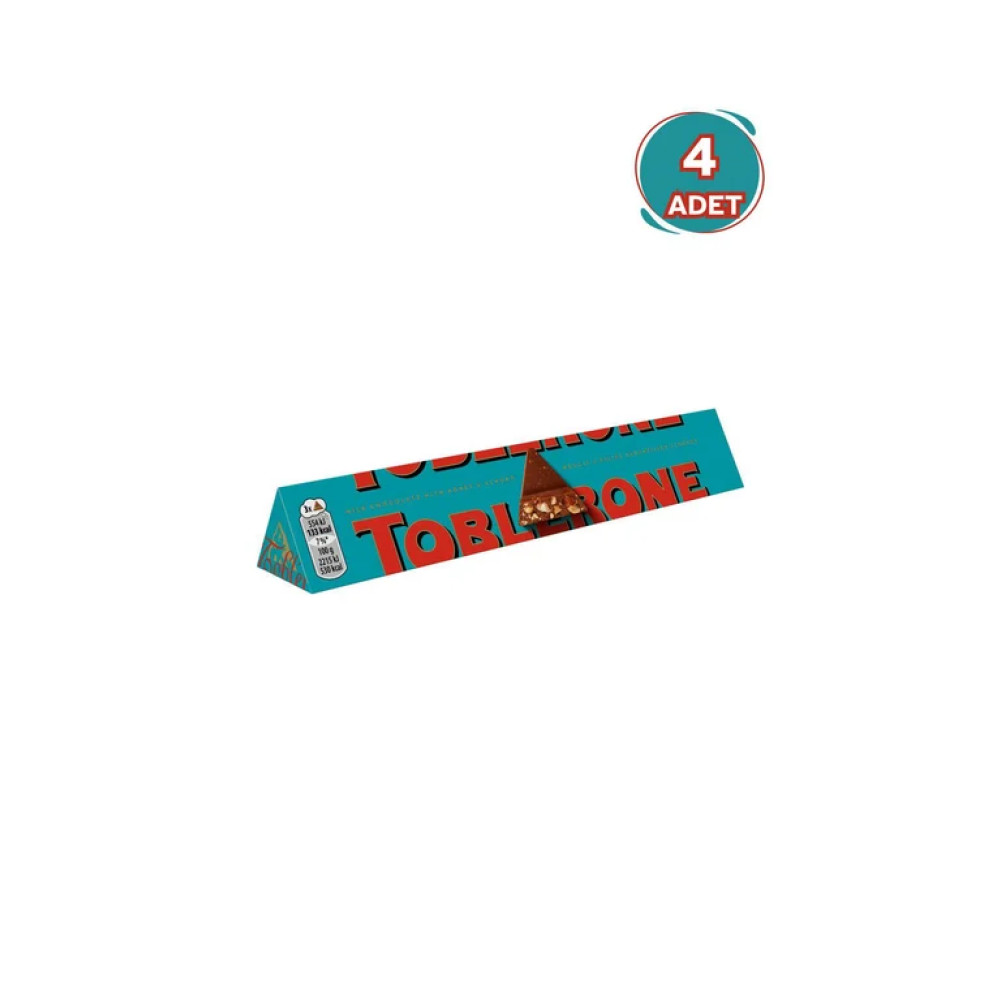 Toblerone Crunchy Almonds Çikolata 100 G - 4 Adet Çikolata ve Gofret Fiyatı