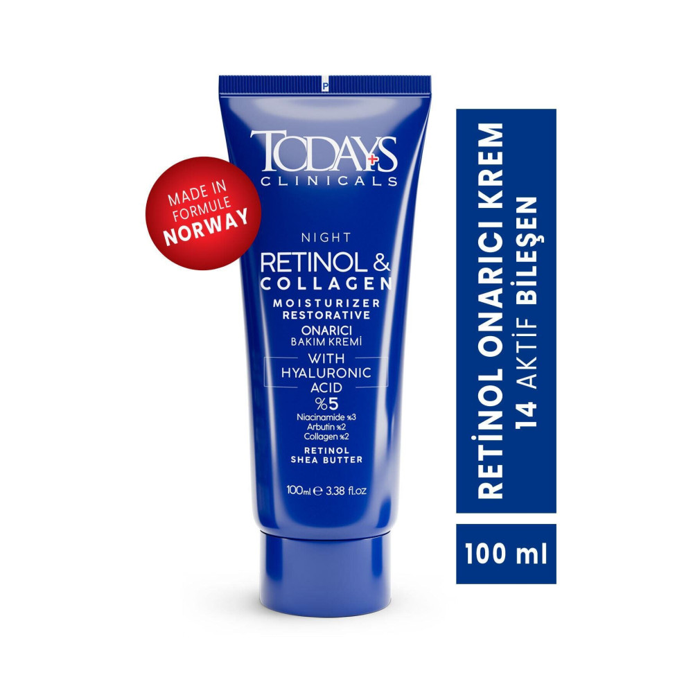 TODAYS CLİNİCALS Onarıcı Krem - Retinol Shea Butter Hyaluronic Acıd %5 Collagen % 2 Arbutin % 2 Cilt ve Yüz Bakımı Fiyatı