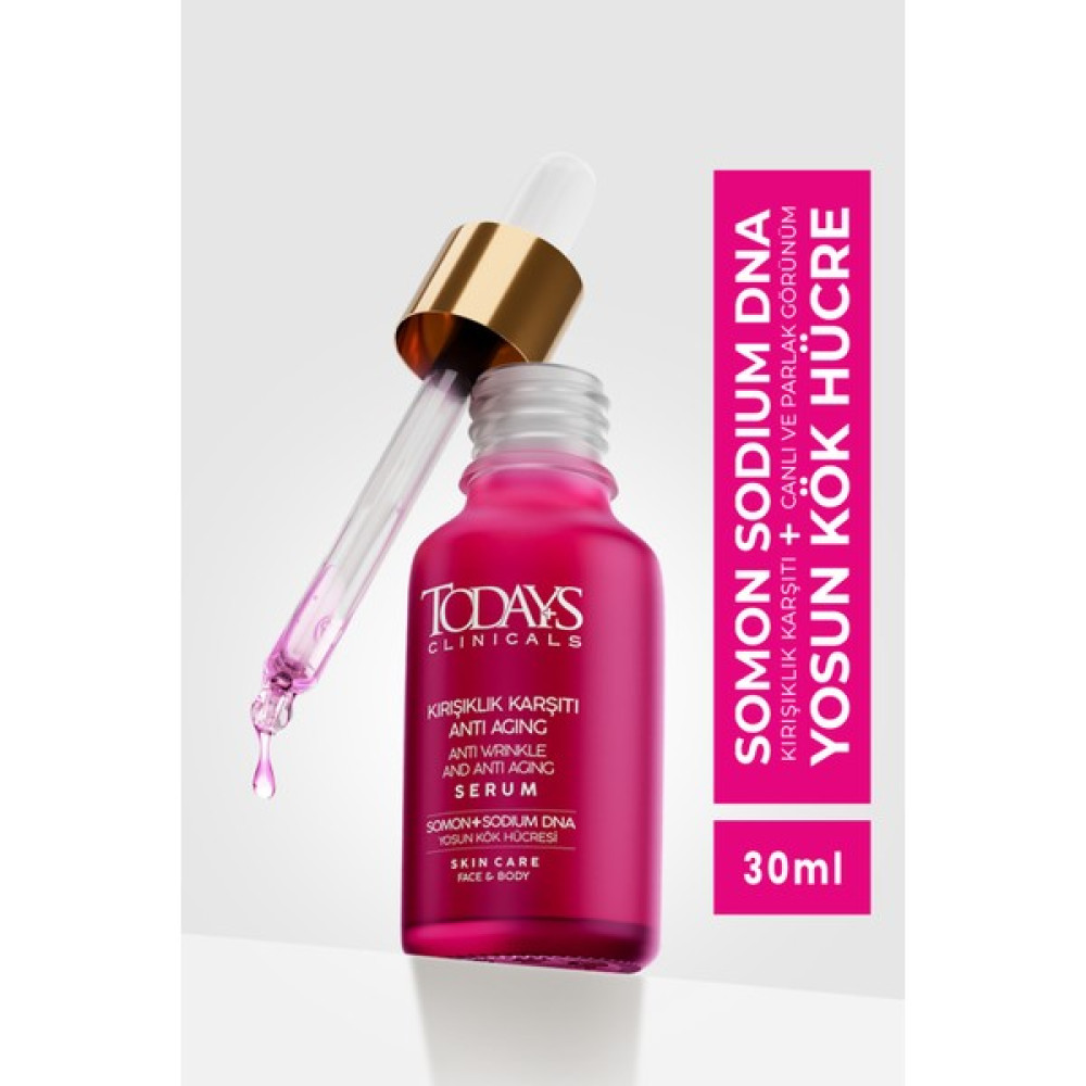 Todays Clinicals Somon + Sodyum Dna + Yosun Kök Hücresi + Kolejen ve Oluşturur + Gözenek Sıkılaştırır Anti-Aging / Yaşlanma Karşıtı Fiyatı